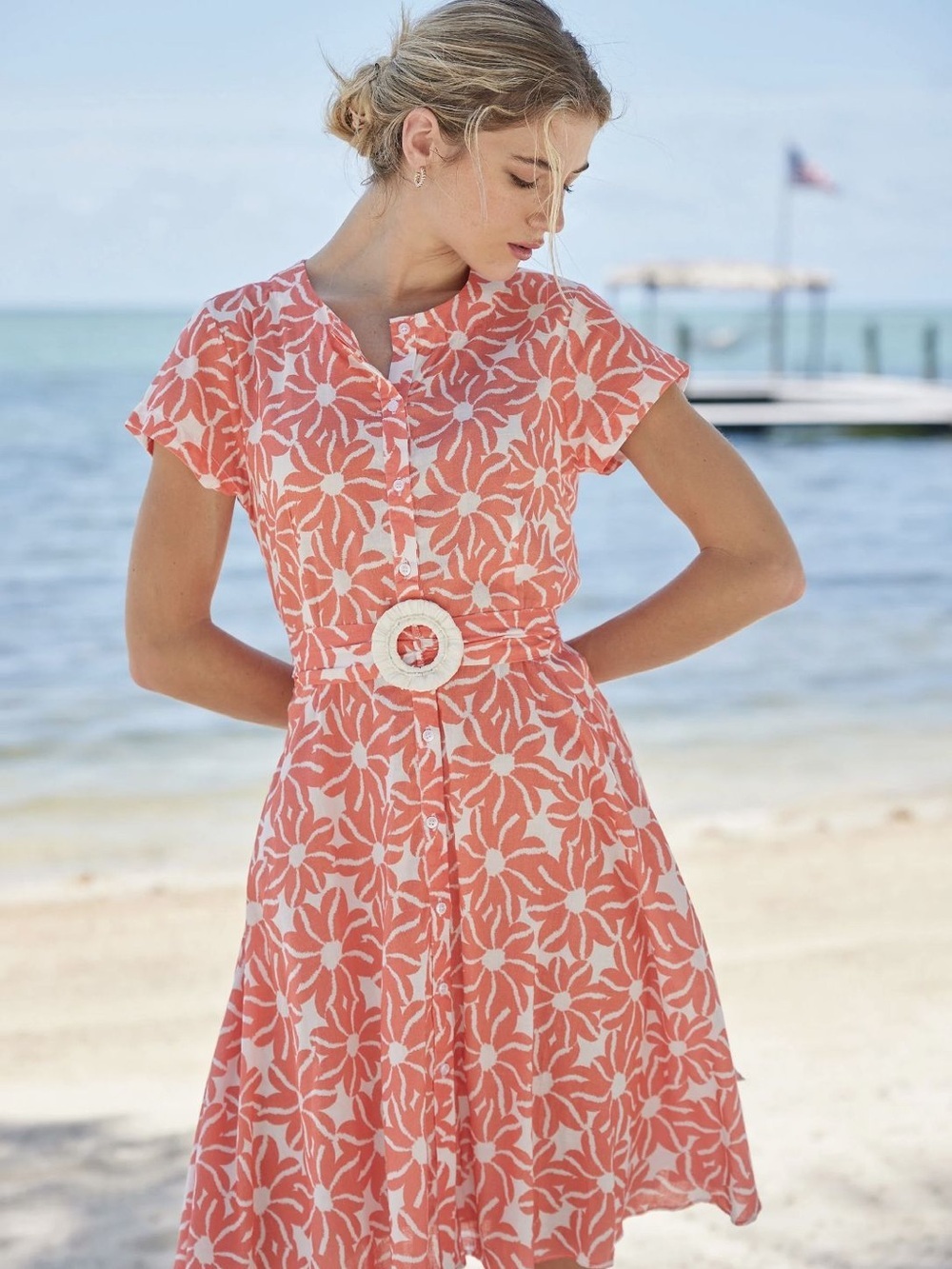 Bella Tu Bobbi Dress in Vaeda Coral Size XS